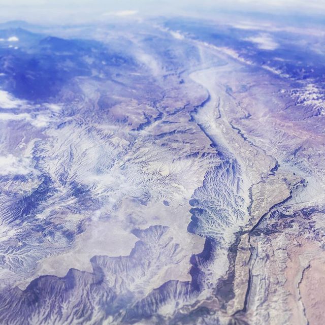 Looking down on the High Sierra Nevada